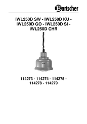 Bartscher 114278 Gebruiksaanwijzing