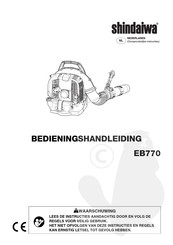 Shindaiwa EB770 Bedieningshandleiding