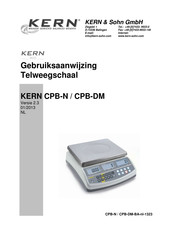 KERN and SOHN CPB-N Series Gebruiksaanwijzing