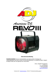 ADJ American DJ REVO III Gebruikershandleiding