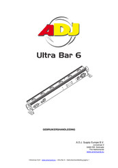 ADJ Ultra Bar 9 Gebruikershandleiding