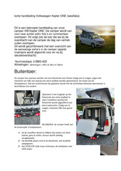 Westfalia Kepler ONE Korte Handleiding