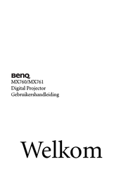 BenQ MX761 Gebruikershandleiding