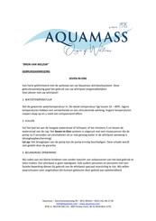 Aquamass SEVEN-IN-ONE Gebruiksaanwijzing