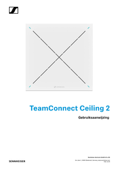 Sennheiser TeamConnect Ceiling 2 Gebruiksaanwijzing