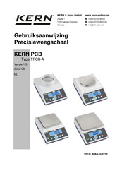 KERN and SOHN PCB 2000-1 Gebruiksaanwijzing