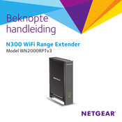 NETGEAR N300 WiFi Range Extender Beknopte Handleiding