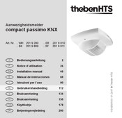 Theben HTS compact passimo KNX Gebruikershandleiding