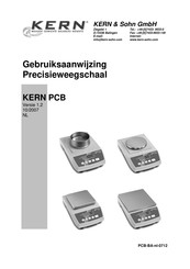 KERN and SOHN PCB 400-2 Gebruiksaanwijzing