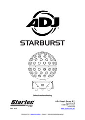 ADJ Startec STARBURST Gebruikershandleiding