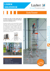 Layher SoloTower 415 Gebruikershandleiding