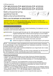 Hitachi CP-WX5500 Gebruikershandleiding