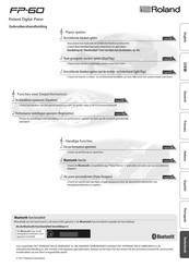 Roland FP-60 Gebruikershandleiding