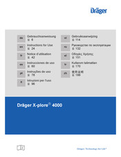 Dräger X-plore 4340 Gebruiksaanwijzing