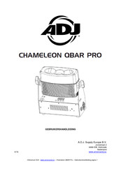 ADJ CHAMELEON QBAR PRO Gebruikershandleiding