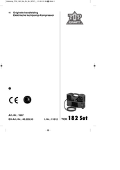 TOPCRAFT TCK 182 Set Originele Handleiding