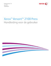 Xerox Versant 2100 Press Handleiding Voor De Gebruiker