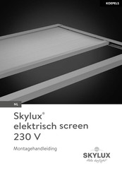 SKYLUX elektrisch screen 230 V Montagehandleiding