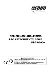 Echo DPAS-2600 Bedieningshandleiding