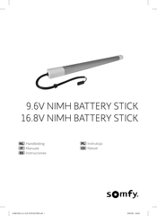 SOMFY 9.6V NIMH BATTERY STICK Handleiding