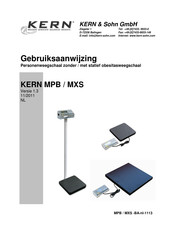 KERN MPB Series Gebruiksaanwijzing