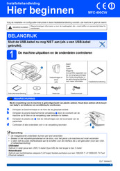 Brother MFC-490CW Installatiehandleiding