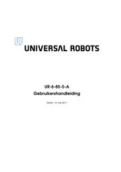 Universal Robots UR-6-85-5-A Gebruikershandleiding