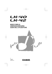 Casio LK-42 Gebruiksaanwijzing