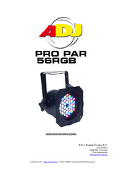 ADJ PRO PAR 56RGB Gebruikershandleiding