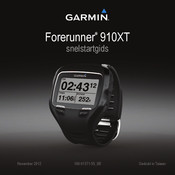 Garmin Forerunner 910XT Snelstartgids