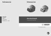 Bosch Performance Drive Unit Gebruiksaanwijzing