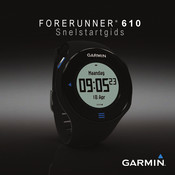 Garmin FORERUNNER 610 Snelstartgids