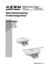 KERN and SOHN MBC 20K10NM Gebruiksaanwijzing