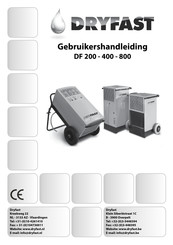 Dryfast DF 200 Gebruikershandleiding