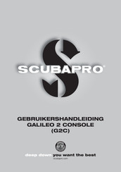 Scubapro G2C Gebruikershandleiding