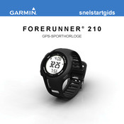 Garmin FORERUNNER 210 Snelstartgids