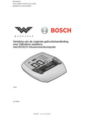 Bosch WANDERER E300 Gebruikshandleiding