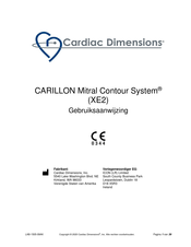 Cardiac Dimensions CARILLON Mitral Contour System XE2 Gebruiksaanwijzing