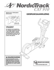 NordicTrack CXT910 Gebruiksaanwijzing