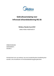 Midea RG-36 Gebruiksaanwijzing