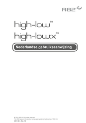 R82 high-low Gebruiksaanwijzing