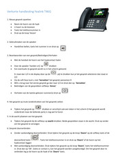 Yealink T46G Verkorte Handleiding