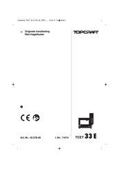 TOPCRAFT 42.578.48 Originele Handleiding