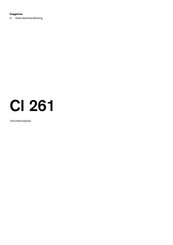 Gaggenau CI 261 Gebruikershandleiding