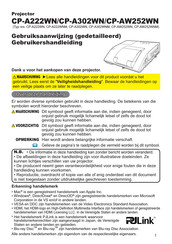 Hitachi CP-AW252WNM Gebruiksaanwijzing