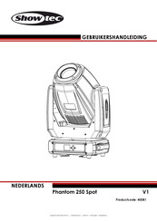 SHOWTEC Phantom 250 Spot Gebruikershandleiding