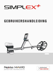 Nokta MAKRO Simplex+ Gebruikershandleiding