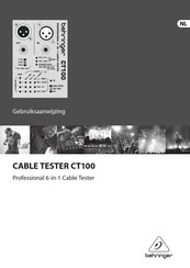 Behringer CT100 Gebruiksaanwijzing