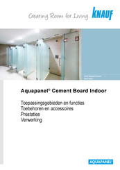 Knauf Aquapanel Cement Board Indoor Bedieningshandleiding