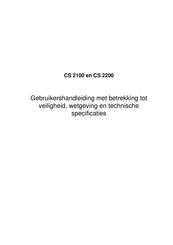 Carestream HEALTH CS 2200 Gebruikershandleiding